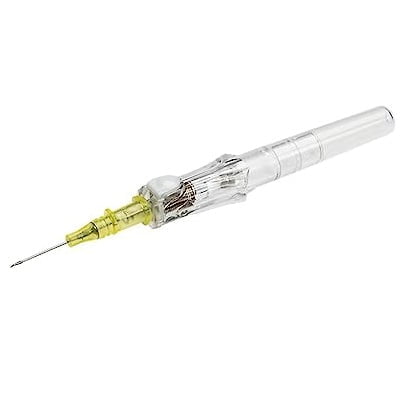 BD 382512 Peripheral IV Catheter Insyte Autoguard BC 24 Gauge 0.75 Inch Button Retracting Safety Needle