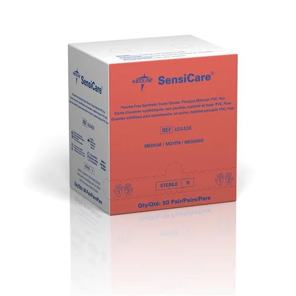 SensiCare 484406 Powder-Free Stretch Vinyl Sterile Exam Gloves