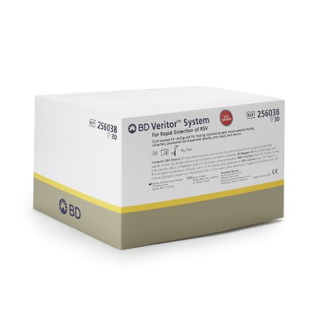 BD 256038 Rapid Test Kit Veritor System Infectious Disease Immunoassay Respiratory Syncytial Virus Test (RSV) Nasopharyngeal Swab Sample 30 Tests 30/KT