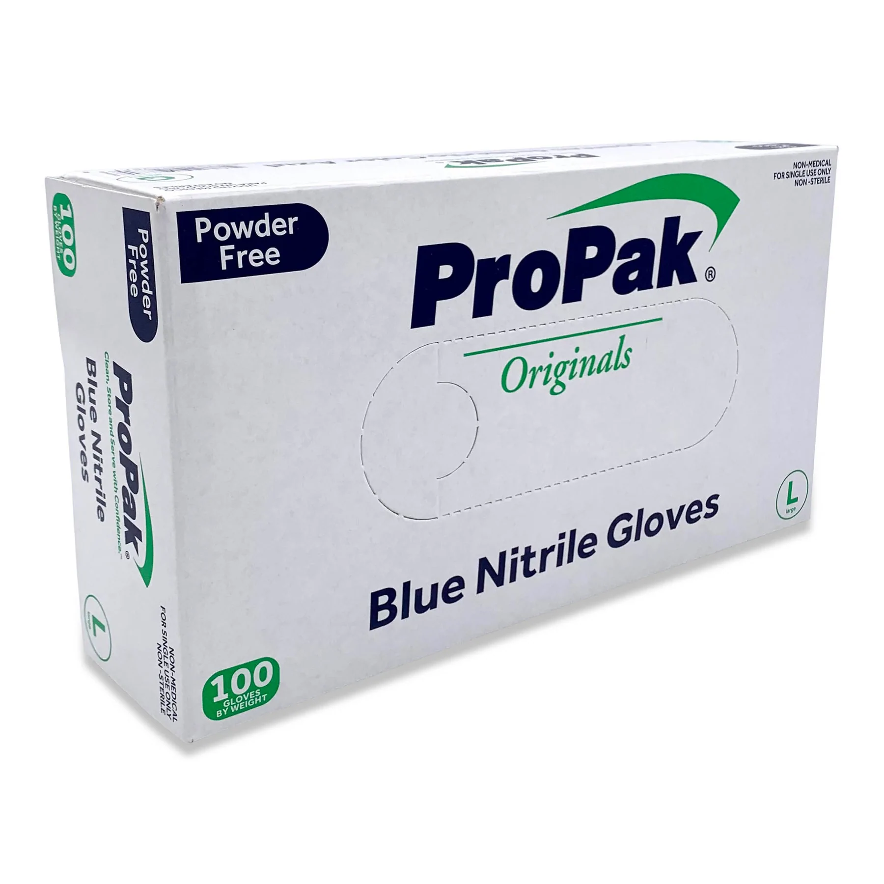 Propak Blue Powder Free Nitrile Gloves Propak Blue Powder Free Nitrile Gloves