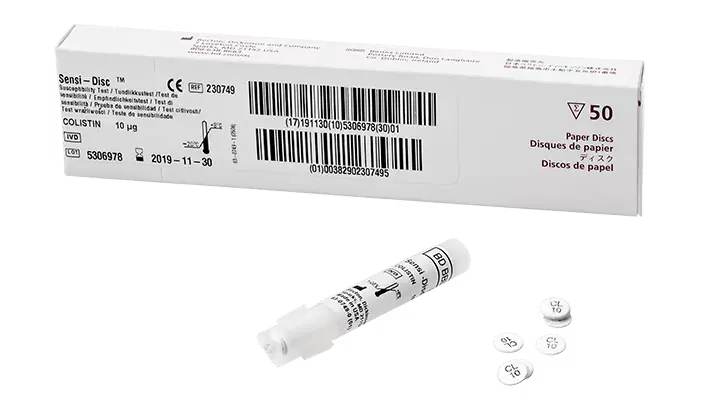 BD 231660 Antimicrobial Susceptibility Test Disc BBL Sensi-Disc Ampicillin with sulbactam 10 µg 10/BX