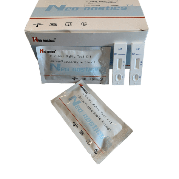 2 PACK - H Pylori Home Test Kit Helicobacter Rapid BLOOD TEST-Results In 7 Mins