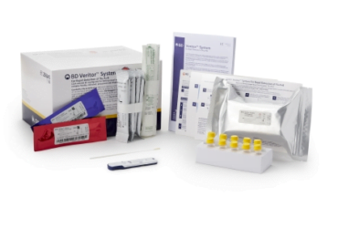 BD 256045 Rapid Test Kit BD Veritor™ System Infectious Disease Immunoassay Influenza A + B Nasal Swab / Nasopharyngeal Swab Sample 30 Tests