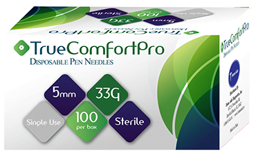 True Comfort Pro Pen Needles 5MM 33G (1Case)