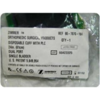 Zimmer 60707010400 – Cuff Dual Port Single Bladder 24″ 10/BX