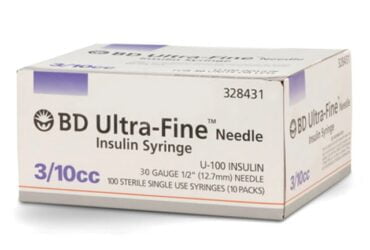 BD 328431 Syringe ULT Fine 3/10cc 30 Gauge 500/CS