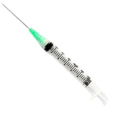 BD 309632 Syringe 5cc LL 21 Gauge 1 Inch w/ Detachable PrecisionGlide Needle 400/CS