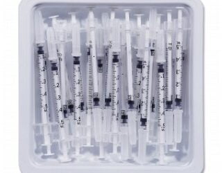 BD 305535 PrecisionGlide Allergy Syringe 27G x 1/2 1/2mL Volume, (Pack of 2 Trays)