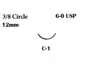 Covidien SL171 - SUTURE, POLYSORB, 6/0, UNDYED, 18", C-1(45CM), 36/BX