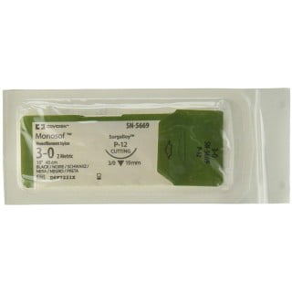 Covidien SN5669 Covidien SN5669 - Suture Monosof Nylon Blk P12 3-0 18" 36/BX - Image 1