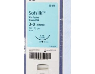 Covidien SS675 - SUTURE, SOFSILK, BLACK, 3/0, 30", C-16, 36/BX