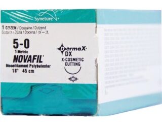 Covidien XNF1955 - SUTURE, NOVAFIL 5/0 18" CLEAR DX-13, 12/BX