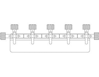 ICU Medical 423860401 - MANIFOLD, STOPCOCK, THREE STATION, 25 EA/CS