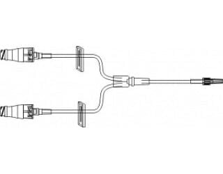 ICU Medical A1046 - SET, BIFUSE, EXT, 2 CLAMPS, LUER LOCK, 6", 50/CS