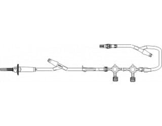 ICU Medical B90149 - SET, PRIM, 15DR, STPCCK, ROT LUER, 128", 25/CS