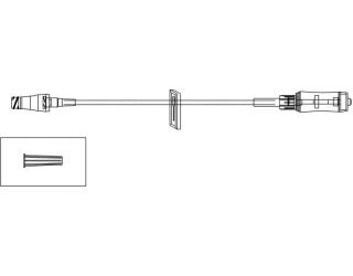 ICU Medical CH3353 - SET, 60" SMALLBORE EXT, W/MICRO CLR, SPIROS, 50 EA/CS
