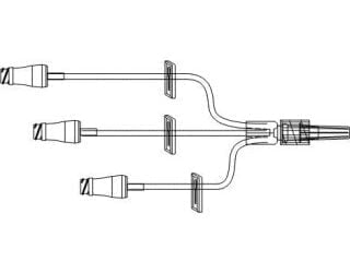 ICU Medical MC33448 - SET, SMALLBORE, CLAMPS, ROT LUER, 5", 50 EA/CS