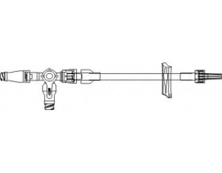 ICU Medical SC104 - EXTENTION SET, 9", 4-WAY, CLAVE, LUER LOCK,, 50/CS