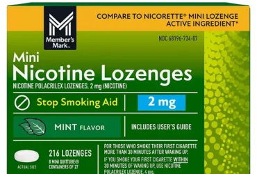 Member’s Mark Nicotine 2mg Mint Mini Lozenge (216 ct.)