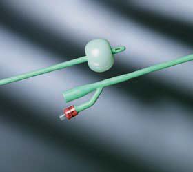 Bard # 241211 Foley Catheter Silastic® 2-Way Round Tip 5 cc Balloon 22 Fr. Silicone Coated Latex