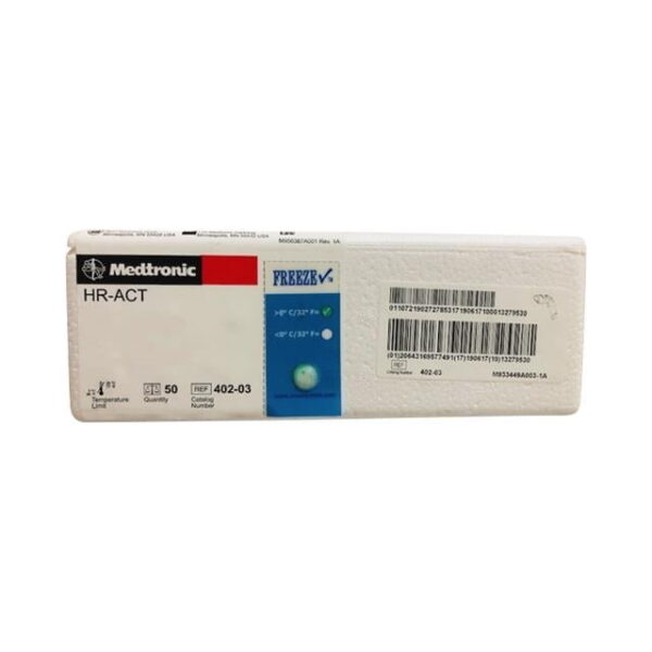 Medtronic 402-03 Cartridge Clotting Time HR-Acturating 50/PK
