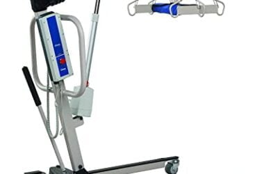 Invacare Reliant Heavy-Duty Electric Patient Lift with Manual Low Base, 600 lb. Weight Capacity, RPL600-1