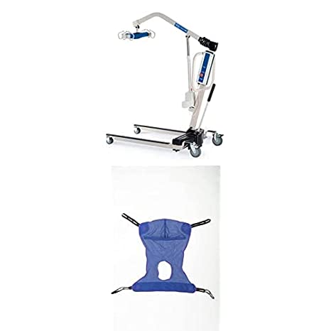 Invacare Reliant Battery-Powered Patient Lift Medium Full Body Mesh Sling with Commode Opening 450 lb. Weight Capacity