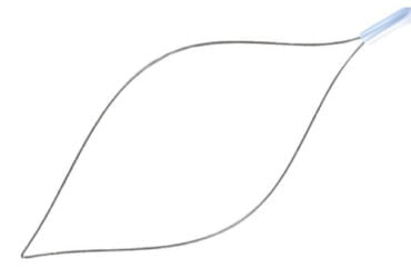 ConMed 000959 Singular Hexagonal Loop Short Throw Polypectomy Snare 10/CS