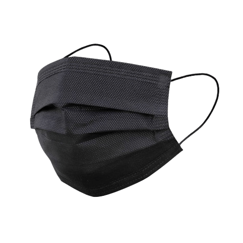 Aoshang ASTM Level 3 High Performance Procedure Mask 98% filtration Disposable Black (50/BX)