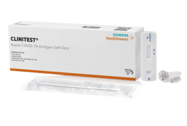 Siemens Diagnostics 11556711 Respiratory Test Kit Clinitest At-Home OTC COVID-19 Test 5 Tests per Kit CLIA Waived