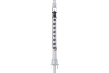 Sol-Millennium 100017IM Safety Insulin Syringe with Needle 1 mL 1/2 Inch 29 Gauge (1000/CS)