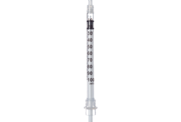 Sol-Millennium 100071IM Safety Insulin Syringe with Needle 1 mL 1/2 Inch 28 Gauge (1000/CS)