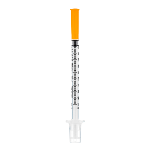 Sol-Millennium 1612812B Sol-Millennium 1612812B Standard Insulin Syringe with Needle 1 mL 1/2 Inch 28 Gauge (1000/CS) - Image 1
