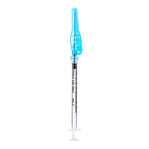 Sol-Millennium 12705SN 1mL Luer Lock Syringe with Safety Needle 1/2 Inch 27 Gauge (300/CS) Sol-Millennium 12705SN 1mL Luer Lock Syringe with Safety Needle 1/2 Inch 27 Gauge (300/CS)
