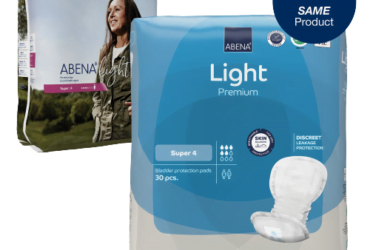 Abena 1000017160 Bladder Control Pad Abena™ Light Super 17 Inch Length Moderate Absorbency Fluff / Polymer Core One Size Fits Most (180/CS)