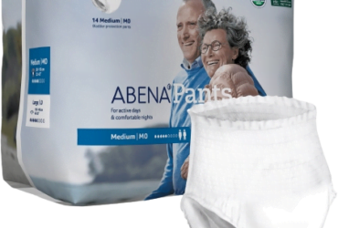 Abena 1000017173 Unisex Adult Absorbent Underwear Pants Pull On with Tear Away Seams Medium Disposable Moderate Absorbency (84/CS)