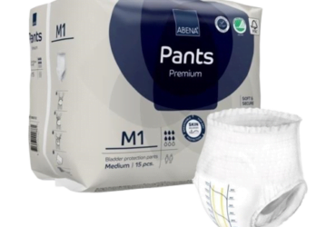 Abena 1000021322 Unisex Adult Absorbent Underwear Premium Pants M1 Pull On with Tear Away Seams Medium Disposable Moderate Absorbency (90/CS)