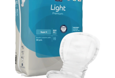 Abena 1000021342 Bladder Control Pad Abena® Premium Light Super 7.8 x 16.5 Inch Moderate Absorbency Fluff / Polymer Core Size 4 (270/CS)