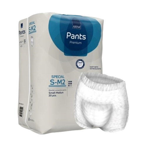 Abena 1999905375 Unisex Adult Absorbent Underwear Premium Pants Special S-M2 Pull On with Tear Away Seams S/M Disposable Heavy Absorbency (120/CS)