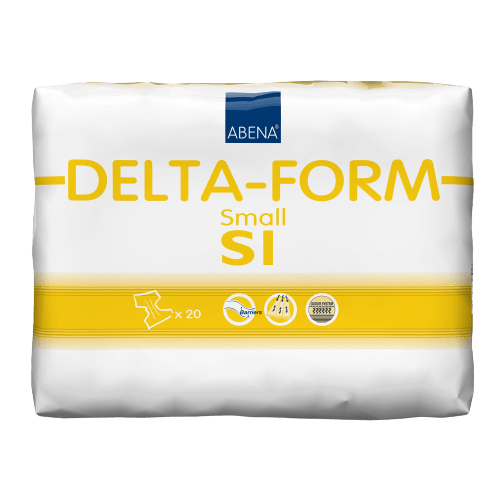 Abena 308851 Unisex Adult Incontinence Brief Delta-Form Small Disposable Moderate Absorbency (80/CS)