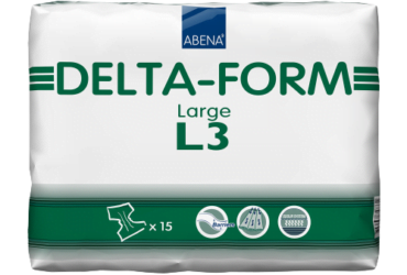 Abena 308873 Unisex Adult Incontinence Brief Delta-Form Large Disposable Heavy Absorbency (60/CS)