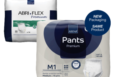Abena 41083 Unisex Adult Absorbent Underwear Premium M1 Pull On with Tear Away Seams Medium Disposable Moderate Absorbency (84/CS)