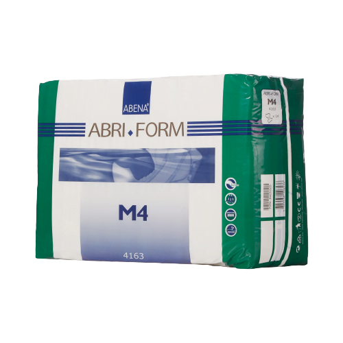 Abena 4163 Unisex Adult Incontinence Brief Comfort M4 Medium Disposable Heavy Absorbency (42/CS)