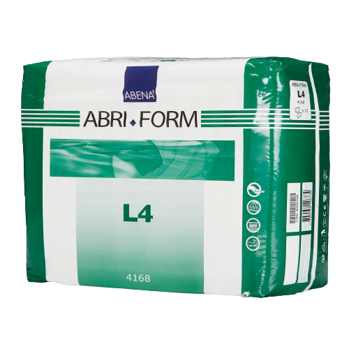 Abena 4168 Unisex Adult Incontinence Brief Comfort L4 Large Disposable Heavy Absorbency (36/CS)