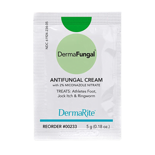 DermaRite 00233 Antifungal DermaFungal 2% Strength Cream 5 Gram Individual Packet (144/BX)