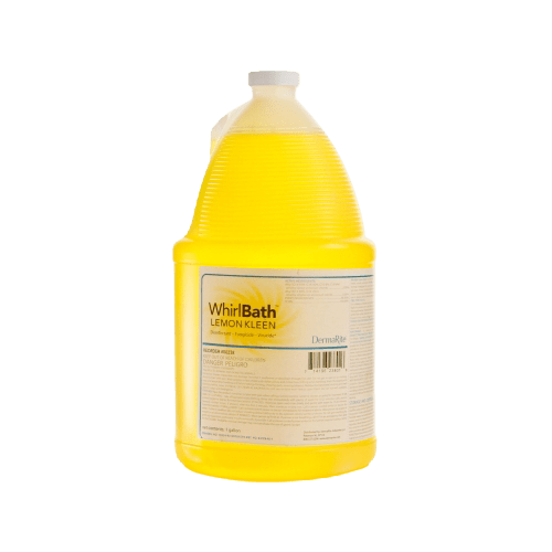 DermaRite 00238 WhirlBath™ Lemon Kleen Whirlpool Disinfectant Cleaner Quaternary Based Manual Pour Liquid 1 gal. Jug Lemon Scent NonSterile (4/CS)