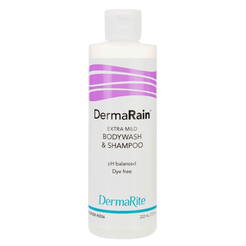 DermaRite 0056 Shampoo and Body Wash DermaRain® 7.5 oz. Flip Top Bottle Scented (48/CS)