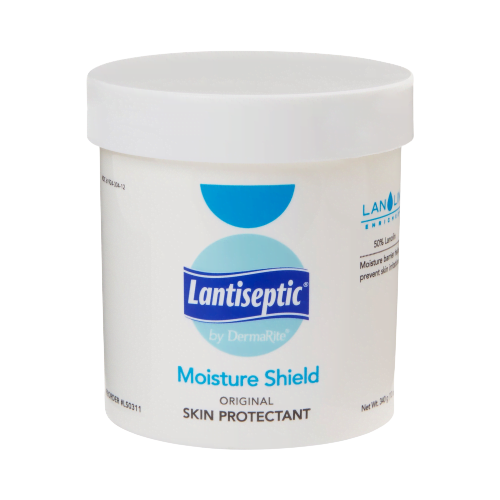 DermaRite LS0311 Skin Protectant Lantiseptic® Moisture Shield 12 oz. Jar Lanolin Scent Ointment (12/CS)