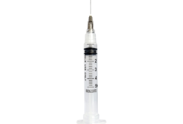 Sol-Millennium 140076IM Safety Hypodermic Syringe with Needle 5 mL 1-1/2 Inch 22 Gauge (1200/CS)