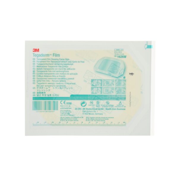 3M 1626W Tegaderm Transparent Film Dressing 4″ x 4-3/4″ 200CS